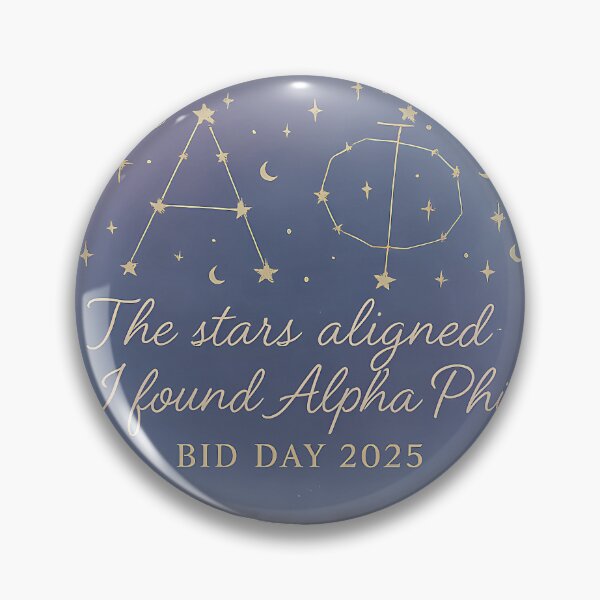 Artikelvorschau, Die Sterne stehen richtig – Alpha Phi Constellation Bid Day 2025 Sticker entworfen und verkauft von summer-loving.