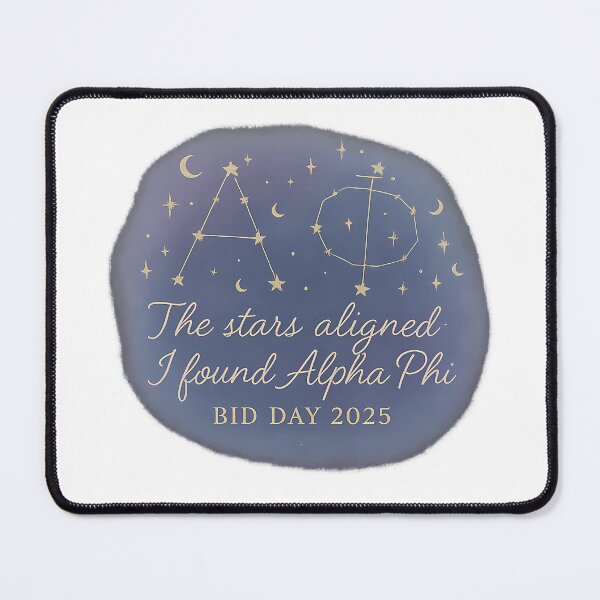 Artikelvorschau, Die Sterne stehen richtig – Alpha Phi Constellation Bid Day 2025 Sticker entworfen und verkauft von summer-loving.