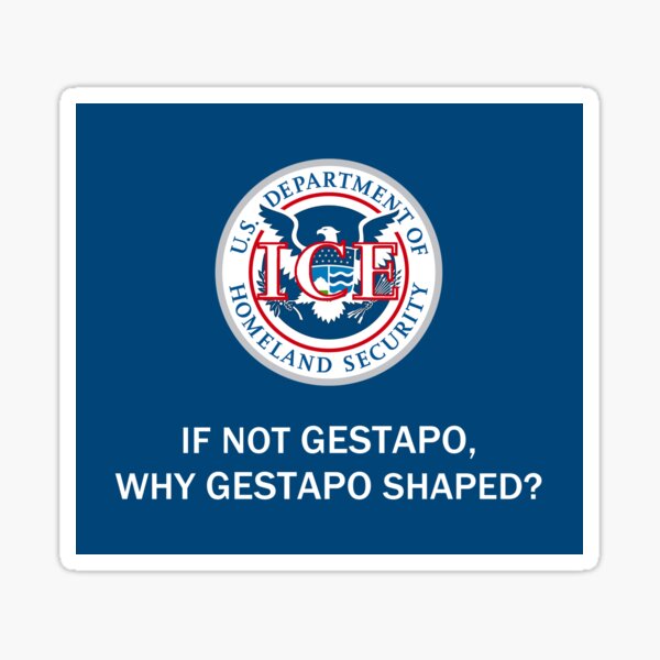 Vista previa del artículo con la obra «El hielo tiene forma de Gestapo», diseñado y vendido por BackgroundPixel.