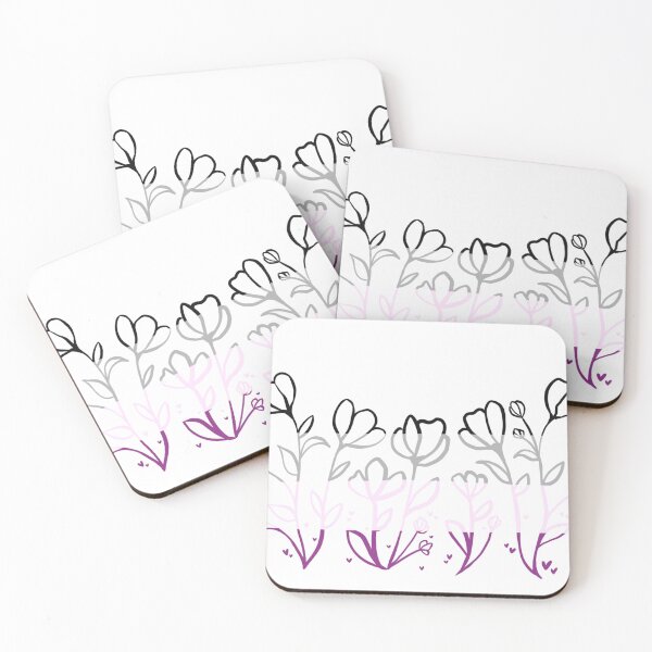 Item preview, Asexual pride flowers designed and sold by ceilidhemm.