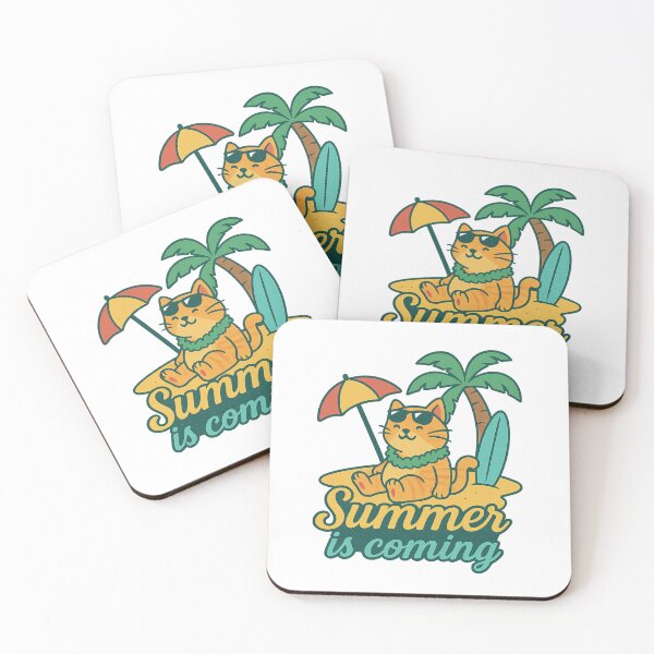 Item preview, Summer is coming with cat. designed and sold by Chawineiei.