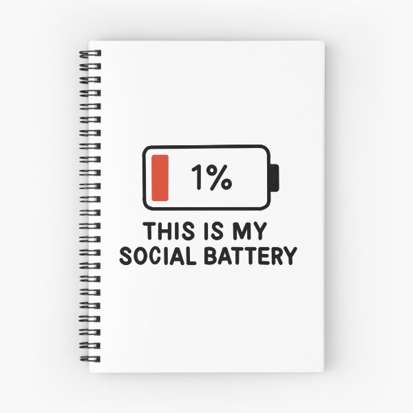 Item preview, 1% Social Battery designed and sold by byebyesally.