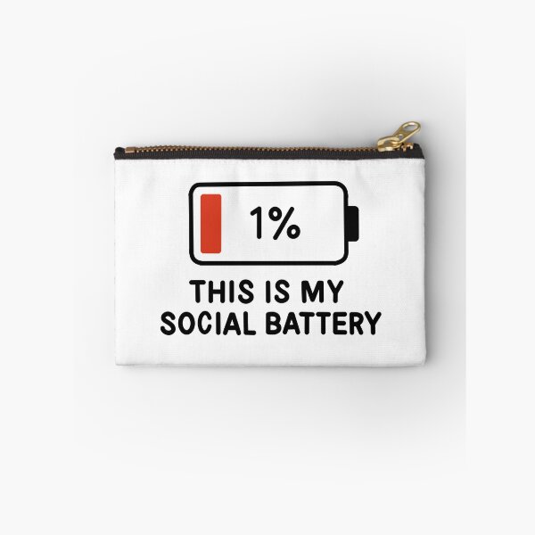 Item preview, 1% Social Battery designed and sold by byebyesally.