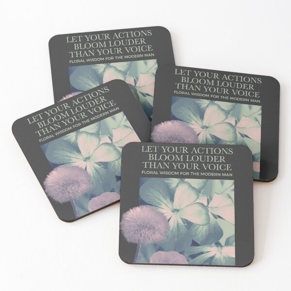 Item preview, LET YOUR ACTIONS BLOOM LOUDER THAN YOUR VOICE designed and sold by WISDOMheartsMX.