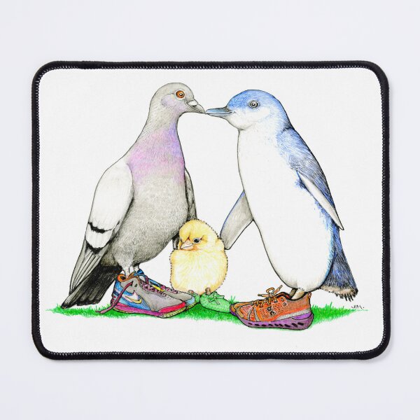 Item preview, UK pigeon and Fairy Penguin with New Baby Chick designed and sold by JimsBirds.