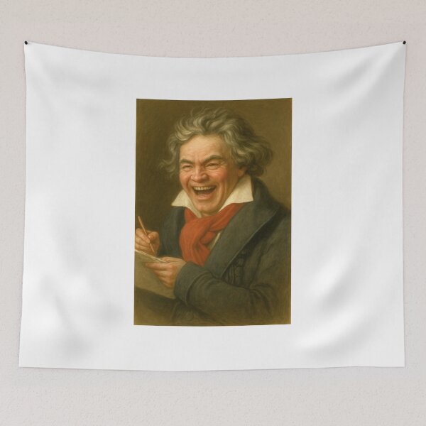 Aperçu de l'œuvre Beethoven souriant créée et vendue par shymuscat.