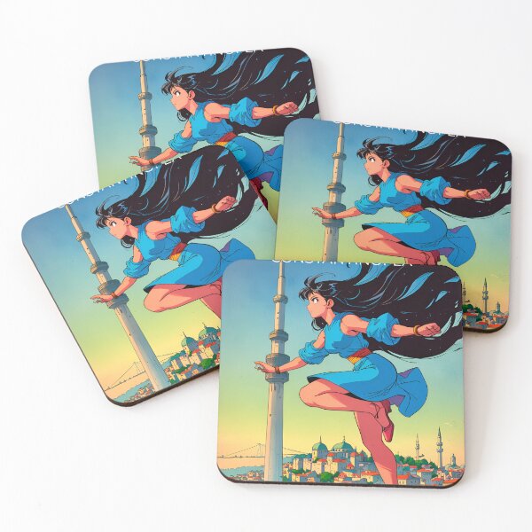 Item preview, Travel and hiking in Istanbul. Sticker and poster with vintage 80s anime design. designed and sold by UrbanTRIP.