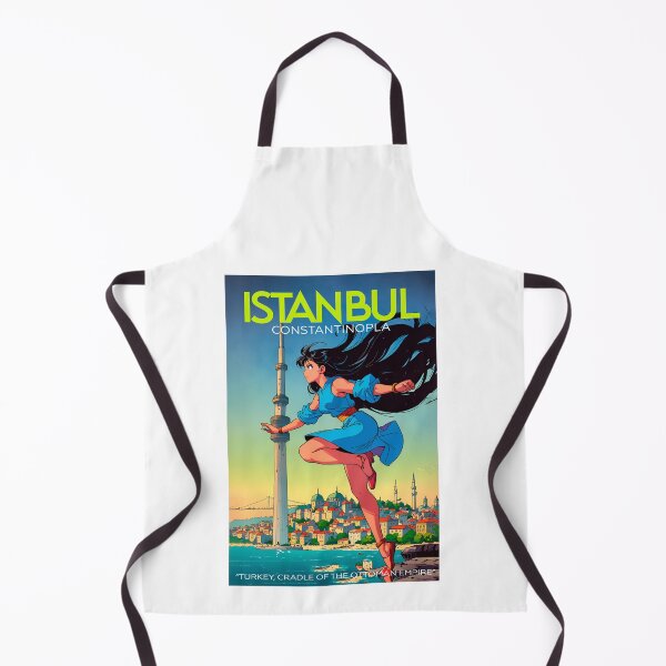 Item preview, Travel and hiking in Istanbul. Sticker and poster with vintage 80s anime design. designed and sold by UrbanTRIP.