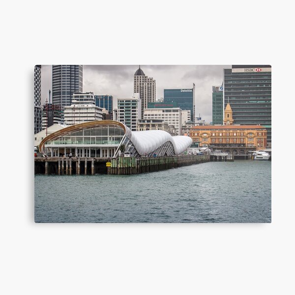Auckland ferry building and wharf Metal Print