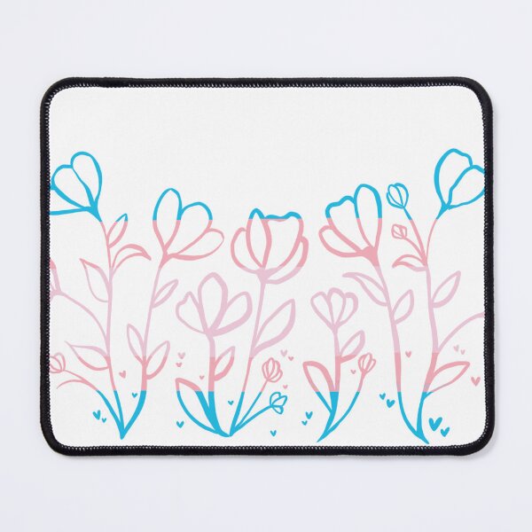 Item preview, Trans pride flowers designed and sold by ceilidhemm.