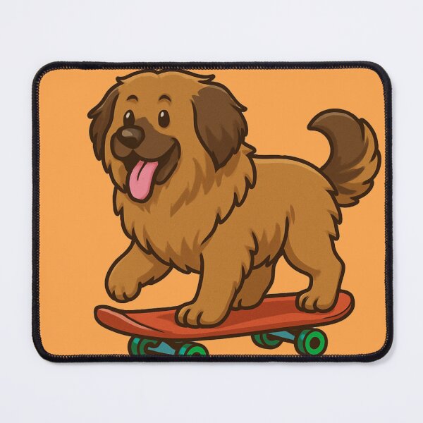Item preview, Majestic Leonberger on a Skateboard designed and sold by Brontox.