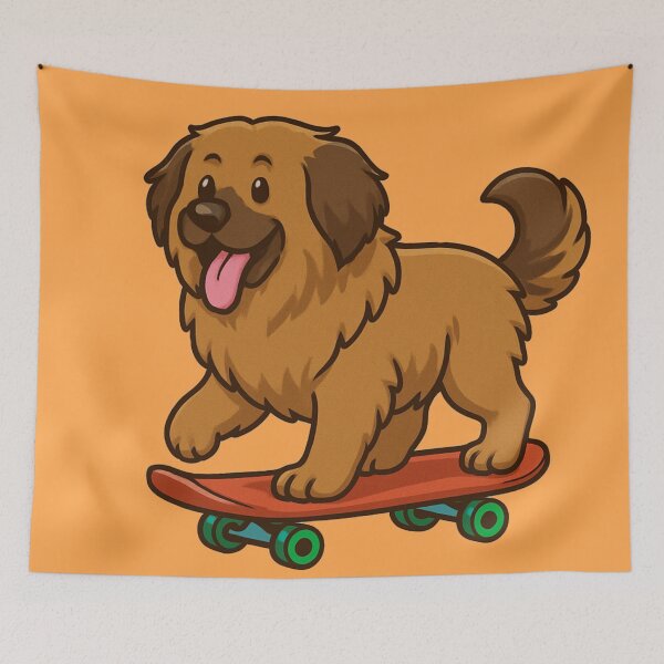 Item preview, Majestic Leonberger on a Skateboard  designed and sold by Brontox.