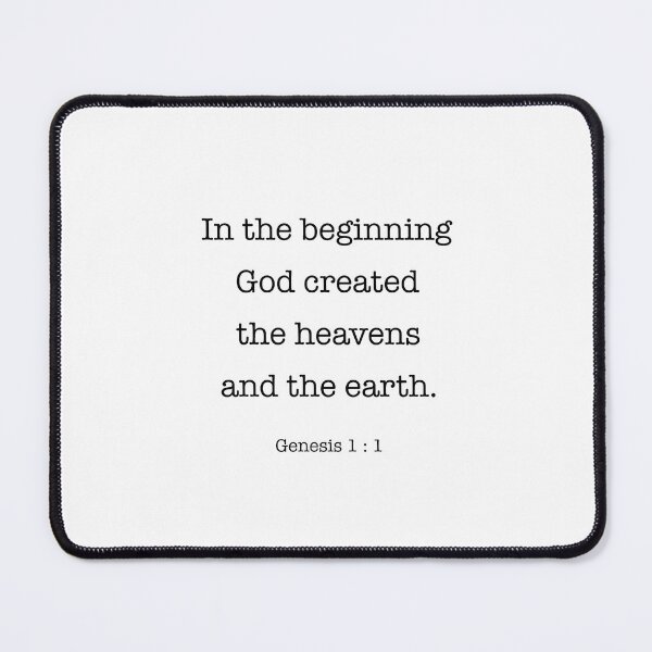 Item preview, In the beginning God created the heavens and the earth. Genesis 1:1 designed and sold by corbrand.