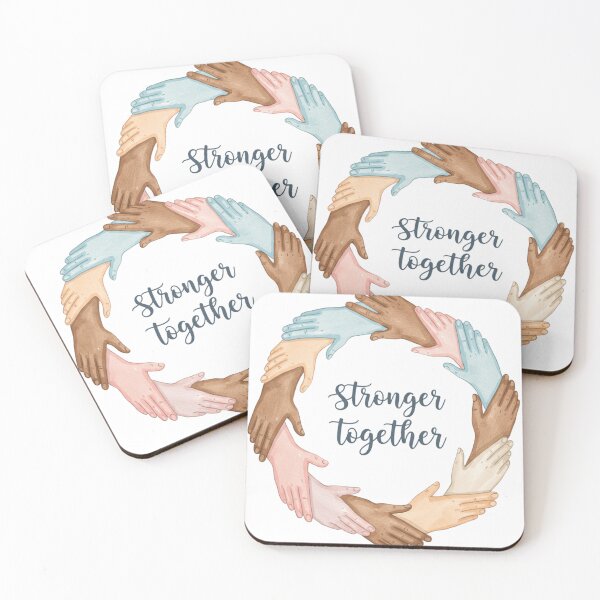Item preview, Stronger Together Diverse Hands Watercolor Unity Circle designed and sold by Finmm.