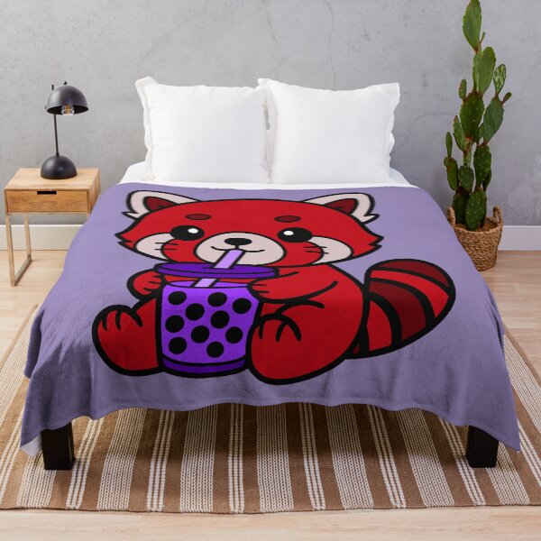 Item preview, Bubble Tea Red Panda - Purple designed and sold by AngelMiette.