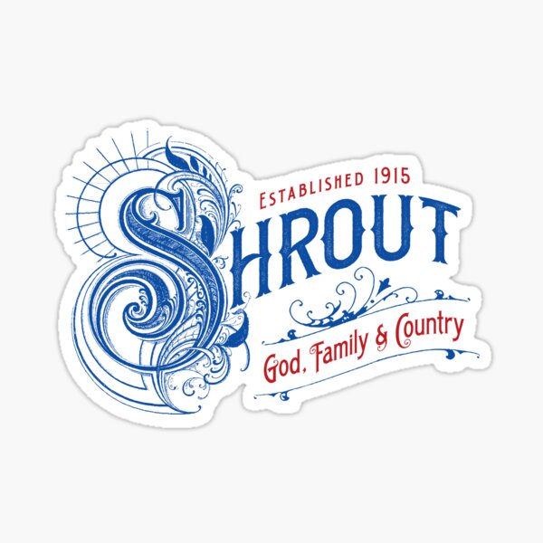 Vista previa del artículo con la obra «Logotipo de la familia Shrout», diseñado y vendido por hillbillywood.