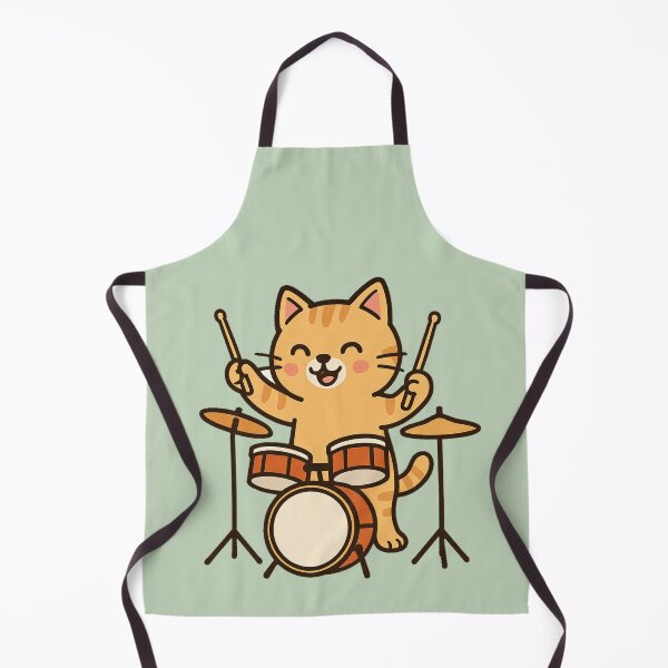 Item preview, Energetic Ginger Cat Playing Drums designed and sold by Brontox.