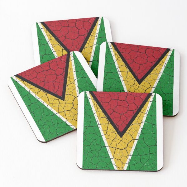 Item preview, “Guyana Dutty Tuff: Cracked Flag Power” T-Shirt by pixhub  designed and sold by PixHub .