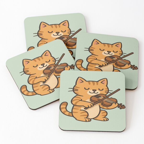 Item preview, Graceful Ginger Cat Playing Violin  designed and sold by Brontox.