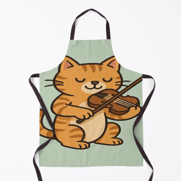 Item preview, Graceful Ginger Cat Playing Violin designed and sold by Brontox.