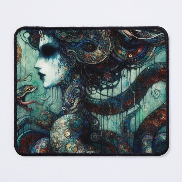 Item preview, Abstract Serpent Lady Art designed and sold by TheDarkWardrobe.