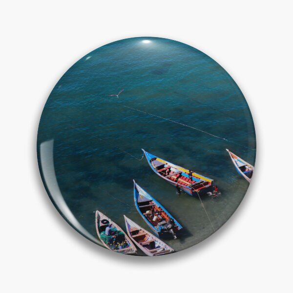 Item preview, Aerial View of Margarita Beach with Turquoise Waters and Fishing Boats designed and sold by Ana Zambrano Photography.