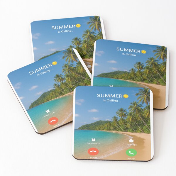 Item preview, Summer Is Calling – Tropical Beach Phone Call Design designed and sold by ArtsyEcho.