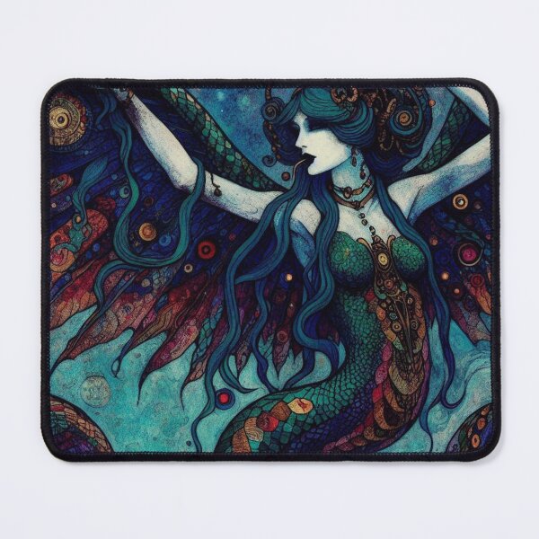 Item preview, Abstract Serpent Lady Art designed and sold by TheDarkWardrobe.