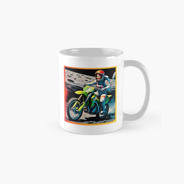 Item preview, Cute motocross girl in space sticker gift for you, 80s retro comic styles #3. designed and sold by UrbanTRIP.