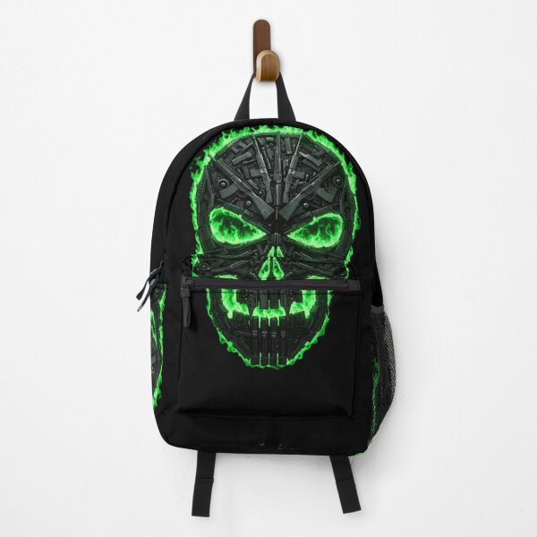 Item preview, Metal Skull Green Fire designed and sold by Rex Vox.