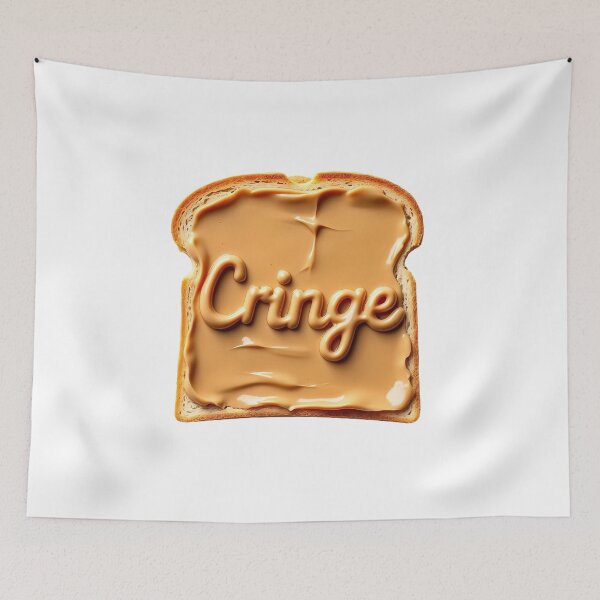 Item preview, Cringe Toast – Peanut Butter Edition designed and sold by BeamiCreations.
