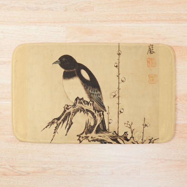 Item preview, Plum Blossom and Bird Korean Traditional Painting Vintage drawing designed and sold by allpalgo.