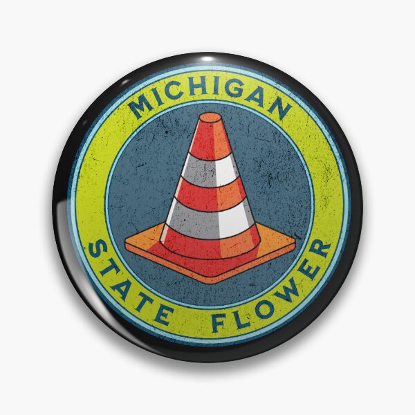 Item preview, Michigan State flower traffic cone designed and sold by Ant's Funny Apparel.