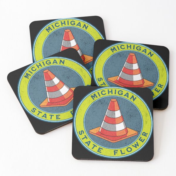 Item preview, Michigan State flower traffic cone designed and sold by Ant's Funny Apparel.
