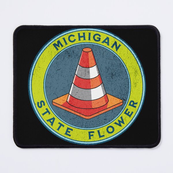 Item preview, Michigan State flower traffic cone designed and sold by Ant's Funny Apparel.
