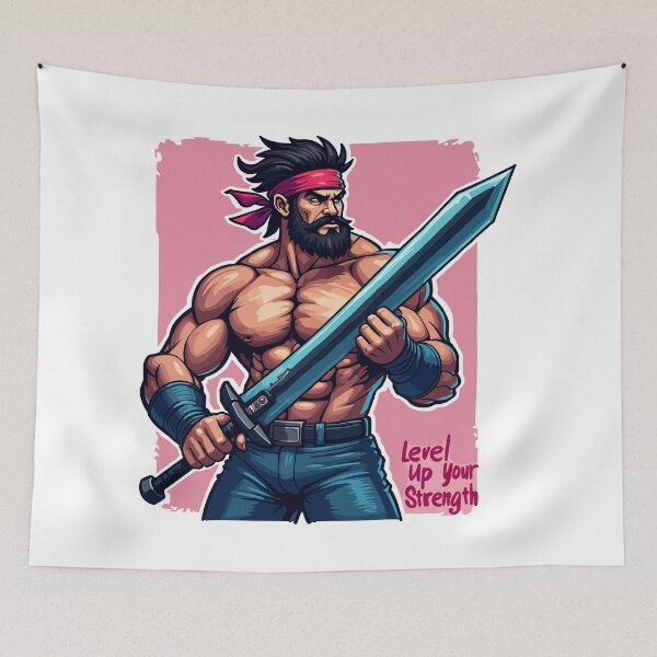 Item preview, Level Up Your Strength – Train Like a Warrior! designed and sold by BeamiCreations.