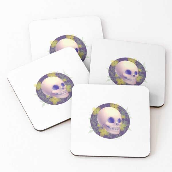 Item preview, Skull and flowers designed and sold by Shel-Art.