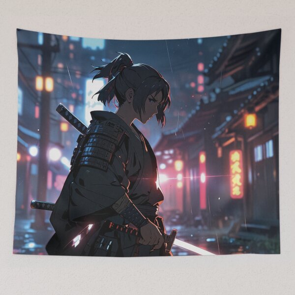 Item preview, Warrior with Samurai armor designed and sold by MerlinWear.