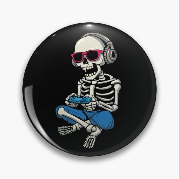 Item preview, Gamer Skeleton Halloween Video Game Player Skeleton Gamer Gear designed and sold by DynamicDesign.