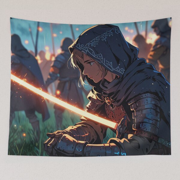 Item preview, Medieval warrior with light saber designed and sold by MerlinWear.