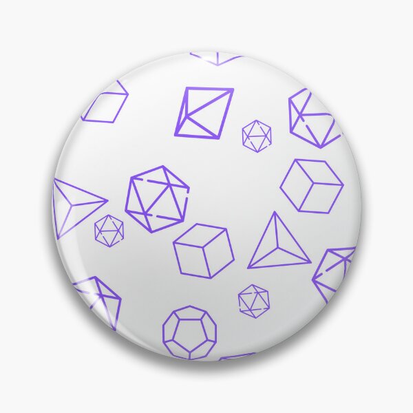 Item preview, Polyhedral Prism: A Geometric Dice Scatter Pattern for Modern Gamers - D&D, RPG, TTRPG Inspired Art designed and sold by AdventurerPack.