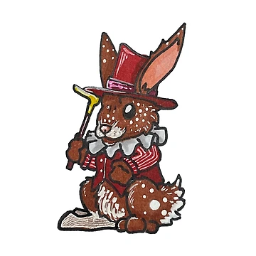 Artwork thumbnail, Business Rabbit by The Artful Finch