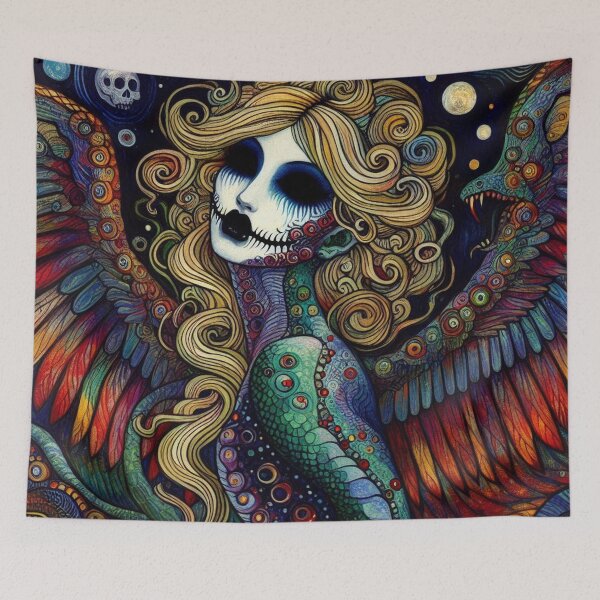 Item preview, Abstract Serpent Lady Art designed and sold by TheDarkWardrobe.