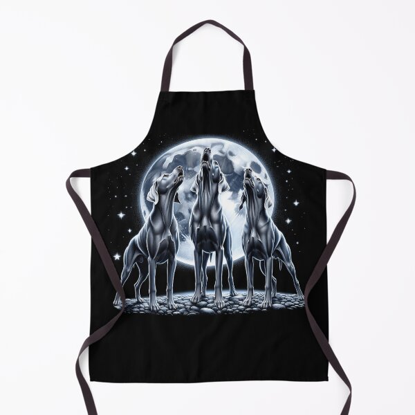 Item preview, Three Weimaraners Howling at Moon Like Three Wolves Funny Lover designed and sold by Kimberley King Art King Art.
