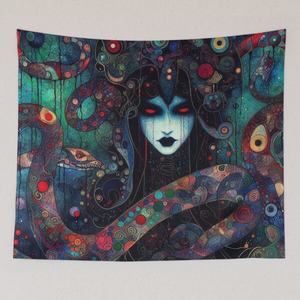 Item preview, Abstract Serpent Lady Art designed and sold by TheDarkWardrobe.