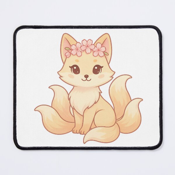 Item preview, Kawaii Kitsune Spirit – Sakura Crown Fox designed and sold by NipponPop.