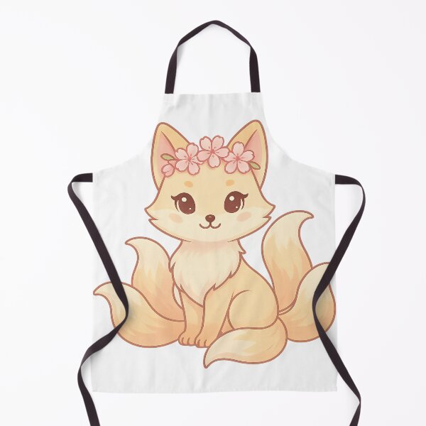 Item preview, Kawaii Kitsune Spirit – Sakura Crown Fox designed and sold by NipponPop.
