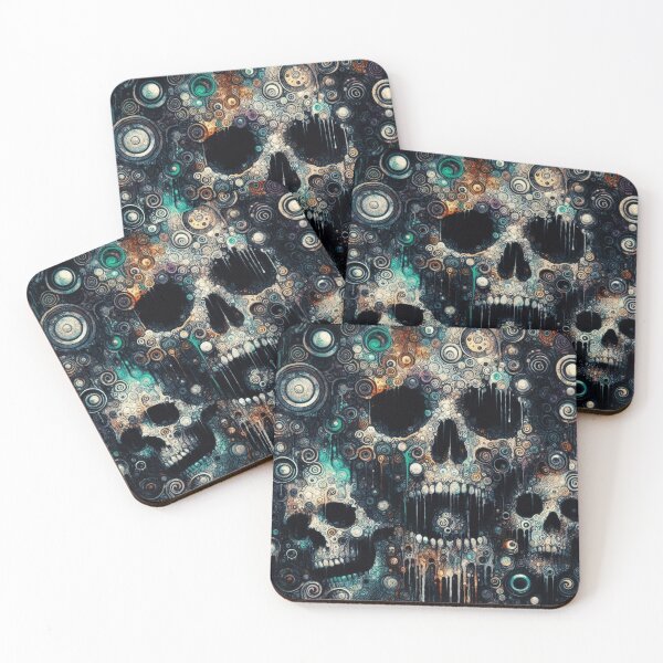 Item preview, Abstract Dark Skull Art designed and sold by TheDarkWardrobe.