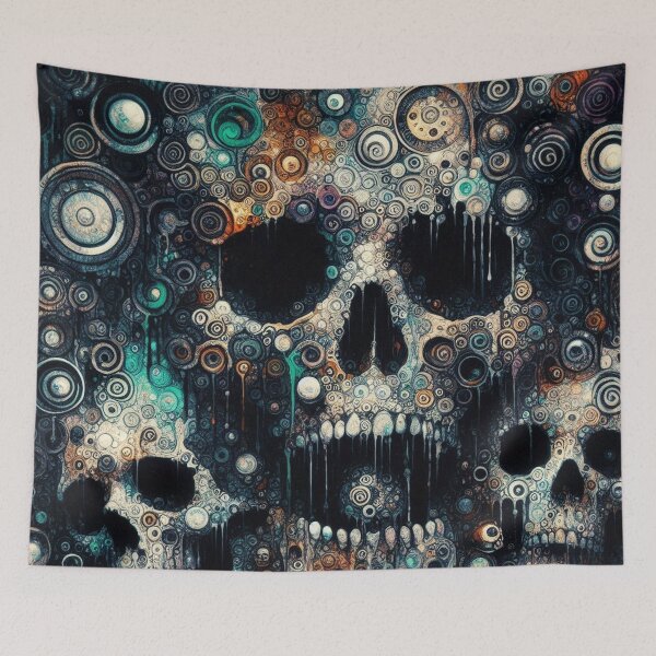 Item preview, Abstract Dark Skull Art designed and sold by TheDarkWardrobe.