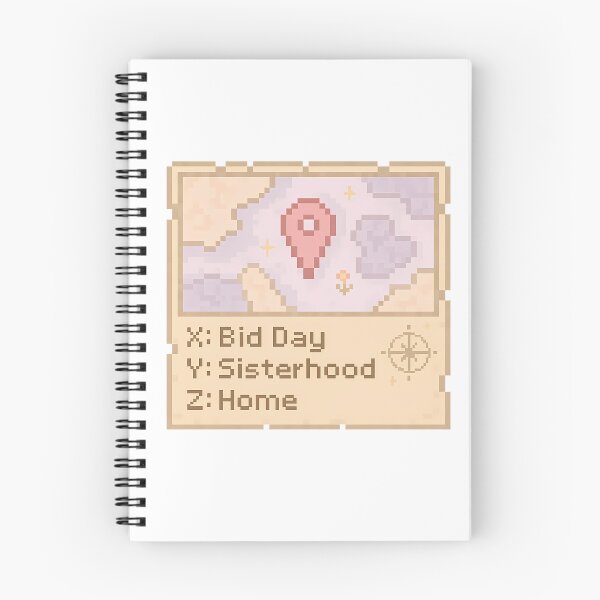 Item preview, Sorority Map Coordinates – Bid Day, Sisterhood, Home designed and sold by summer-loving.
